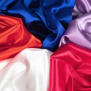 very shiny slightly stretch satin fabric