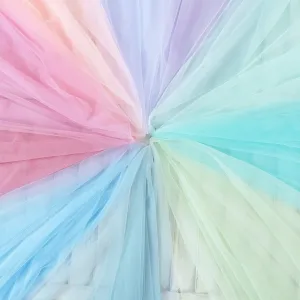 sheer ethereal and hexagon mesh soft tulle fabric