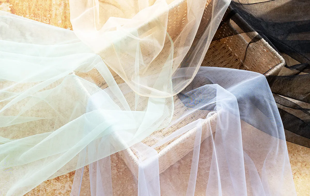 density enhanced soft tulle fabrics