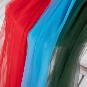 lightweight sheer tulle mesh fabric for overlays
