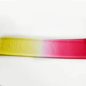 Bright Red to Yellow Flame Color Ombre Dress Fabric - OneYard