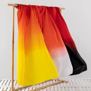 ombre color polyester koshibo fabric