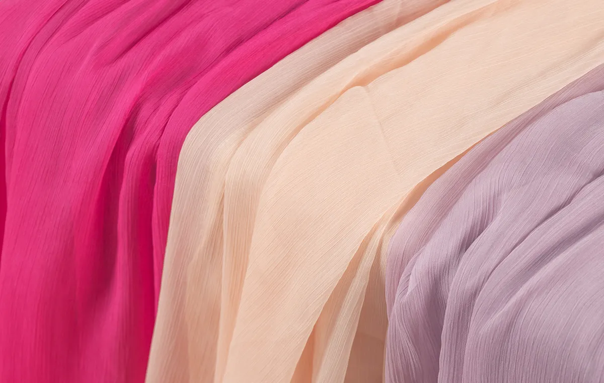 crinkle chiffon crepe fabric