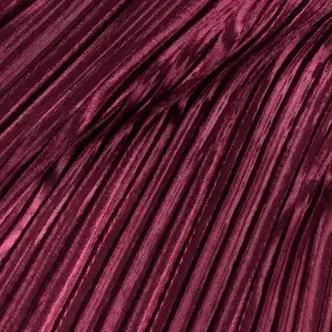 Stretchy Pleated Velvet Fabric for Dressmaking