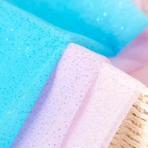tulle with glitter sparkles for making Cinderella dresses