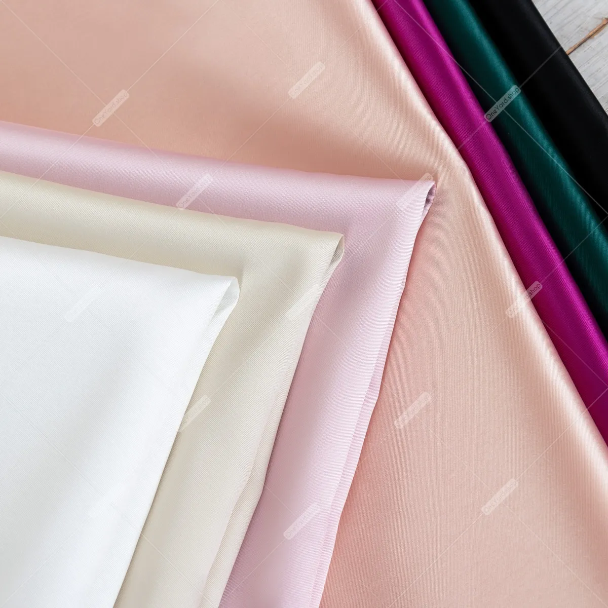 luxury twill weave stiff thick mikado satin fabric for sale