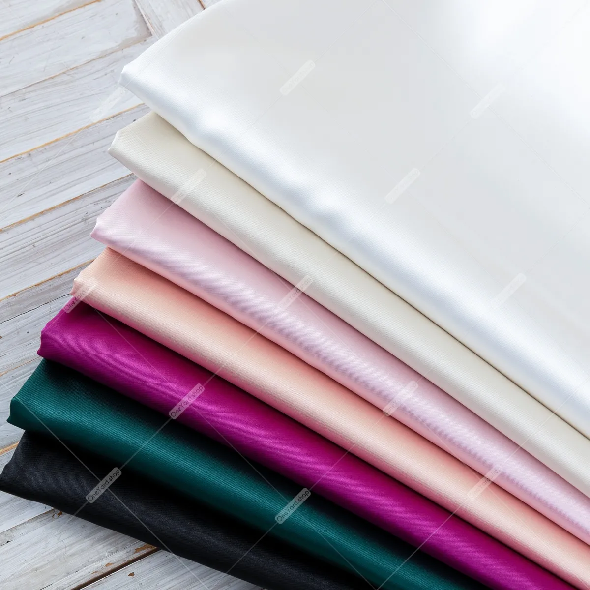 polyester twill weave stiff thick mikado satin fabric