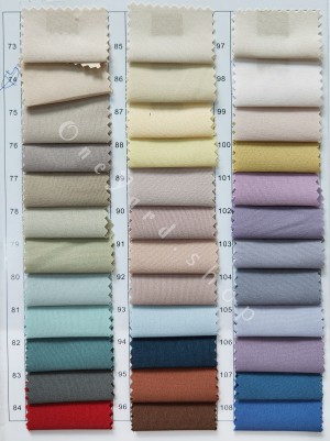monolayer linen fabric color chart