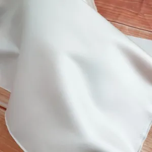 thick off white satin fabric for wedding gowns