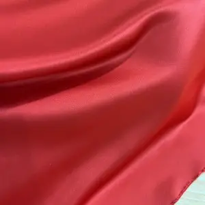 supple glossy satin with medium thickness fabric for making formal dresses