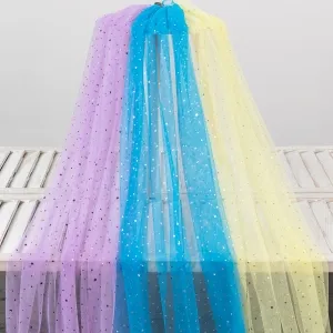 starmoon sequinned net fabric for dresses
