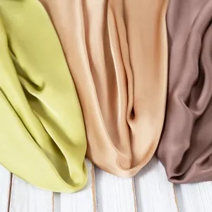 satin-faced chiffon