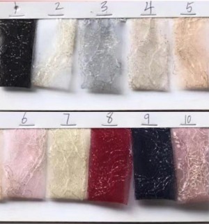 nylon mesh gold thread jacquard fabric color chart