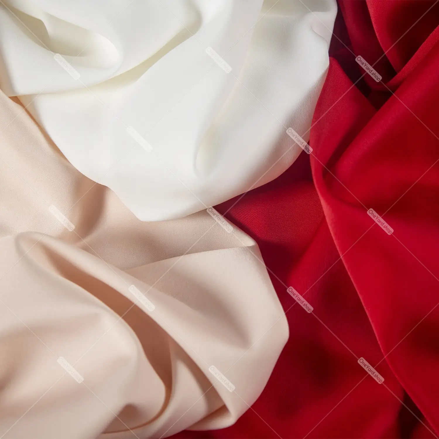 Slightly Stretch Polyester Soft Satin Dress Fabric OneYard