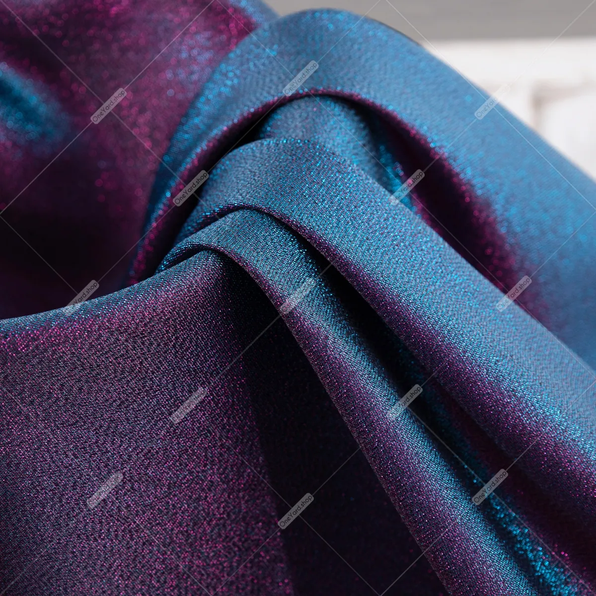 capricious peacock blue and magenta mixed tinsel glitter material capricious peacock blue and magenta mixed tinsel glitter material