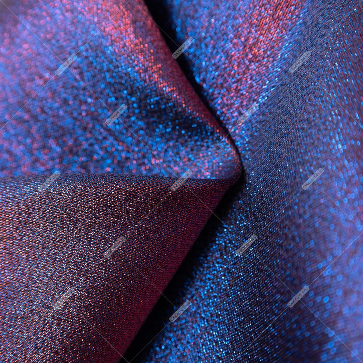 magenta and blue iridescent glitter lurex fabric magenta and blue iridescent glitter lurex fabric
