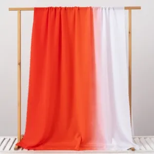 red and white ombre koshibo dance stage fabric