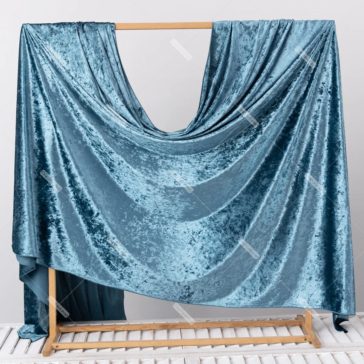 shimmering dusty blue crystal velvet material shimmering dusty blue crystal velvet material