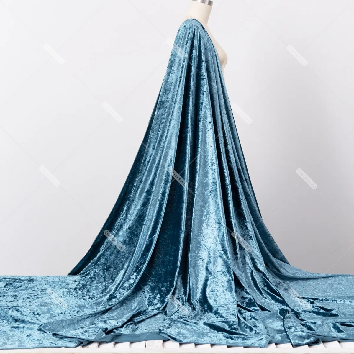 steel blue thick drape crystal velvet steel blue thick drape crystal velvet
