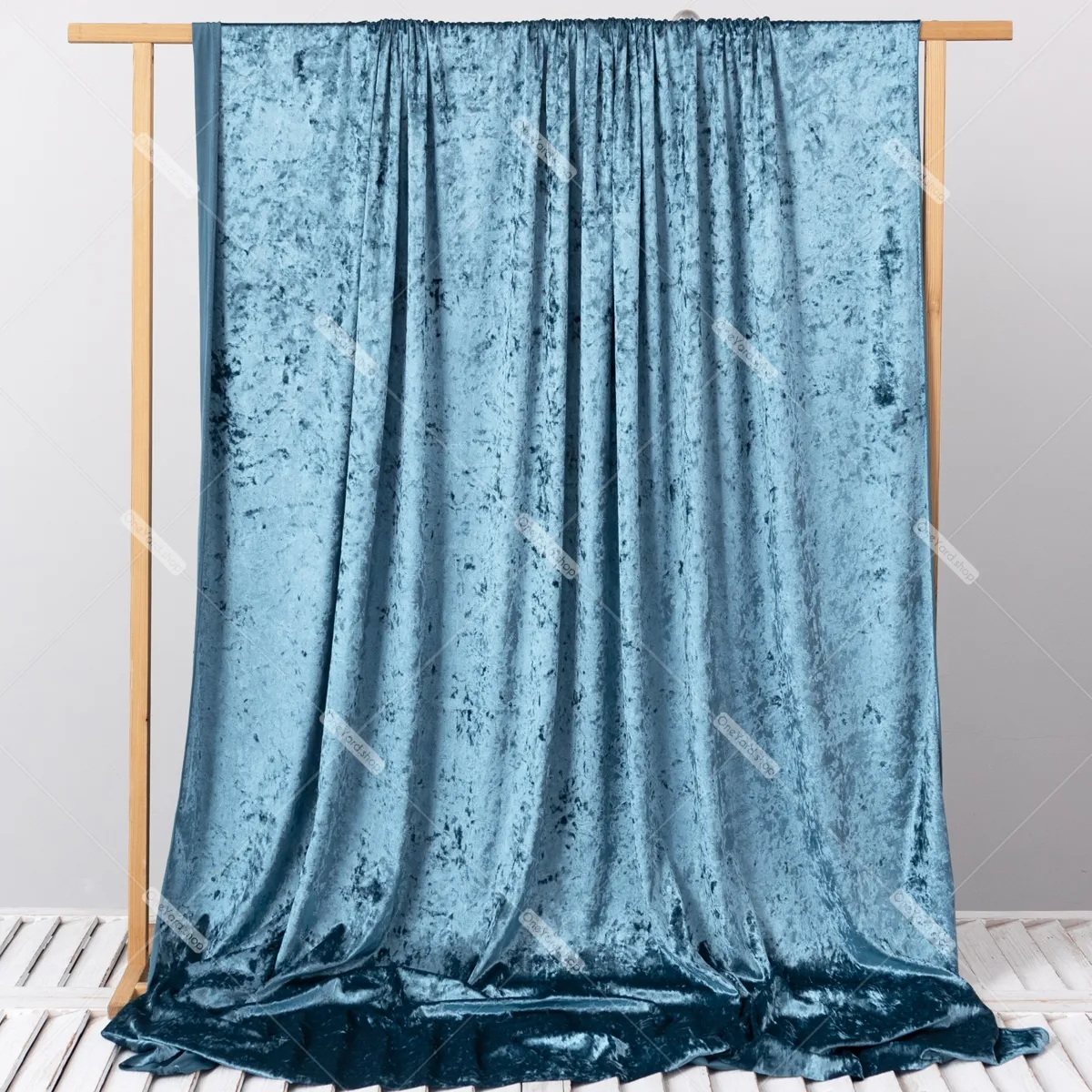 thick and excellent drape steel blue velvet fabric thick and excellent drape steel blue velvet fabric