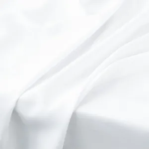 Pure White Monolayer Polyester Linen Lining Fabric - OneYard