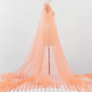 dark salmon lightweight mulberry silk gauze fabric