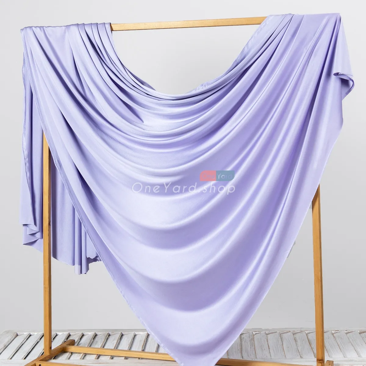 glossy light purple spandex material for comfortable apparel