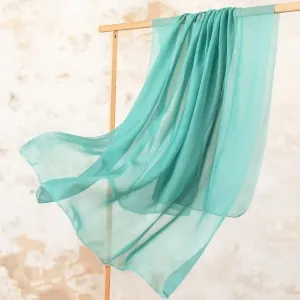 beautiful aqua island sheer and airy 30d chiffon fabric