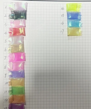 shiny iridescent sheer organdy fabric color chart