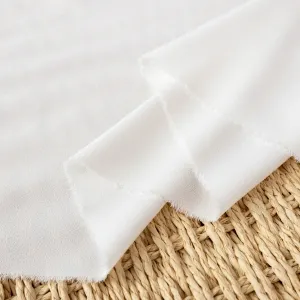 ivory thickened linen chiffon fabric