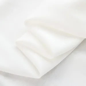 soft slightly stretchy good drape ivory linen fabric