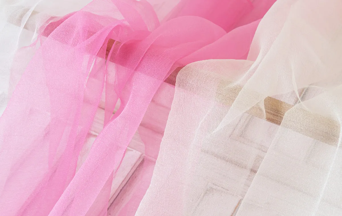 sheer thin diamond bubbly gauze fabrics