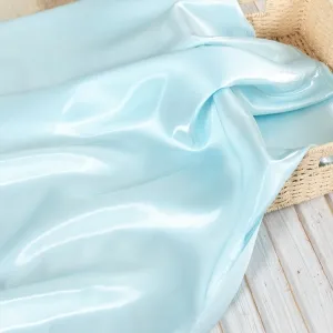 water shine iceberg liquid smooth satin fabric by yard