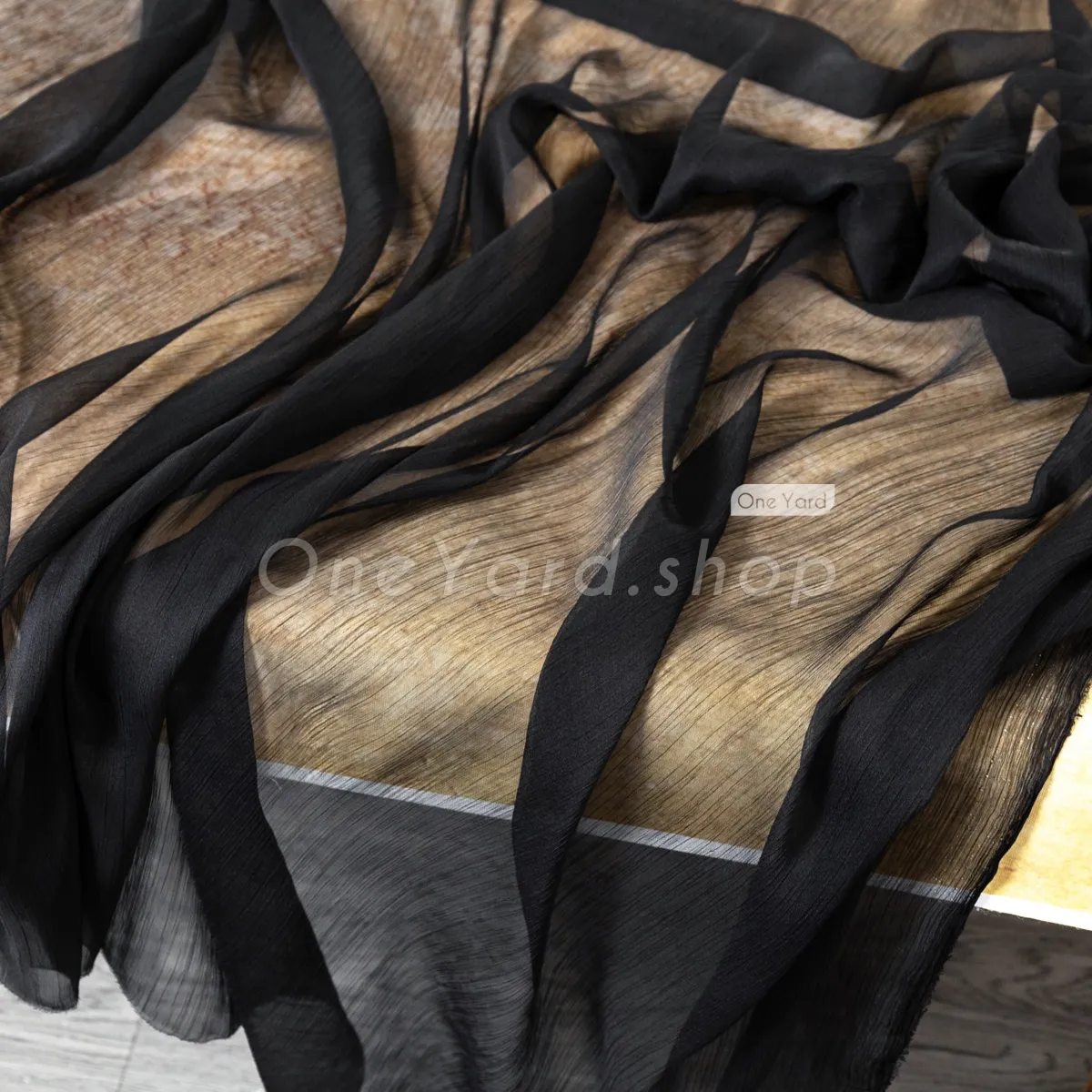 wrinkled black crepe chiffon yoryu fabric by the yard wrinkled black crepe chiffon yoryu fabric by the yard