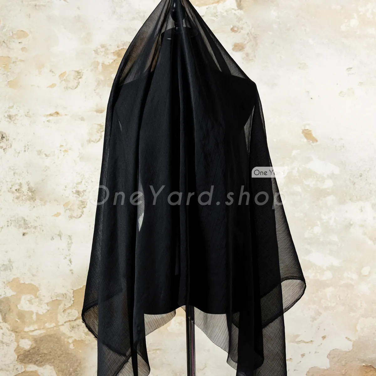 wrinkled black crepe chiffon wrinkled black crepe chiffon