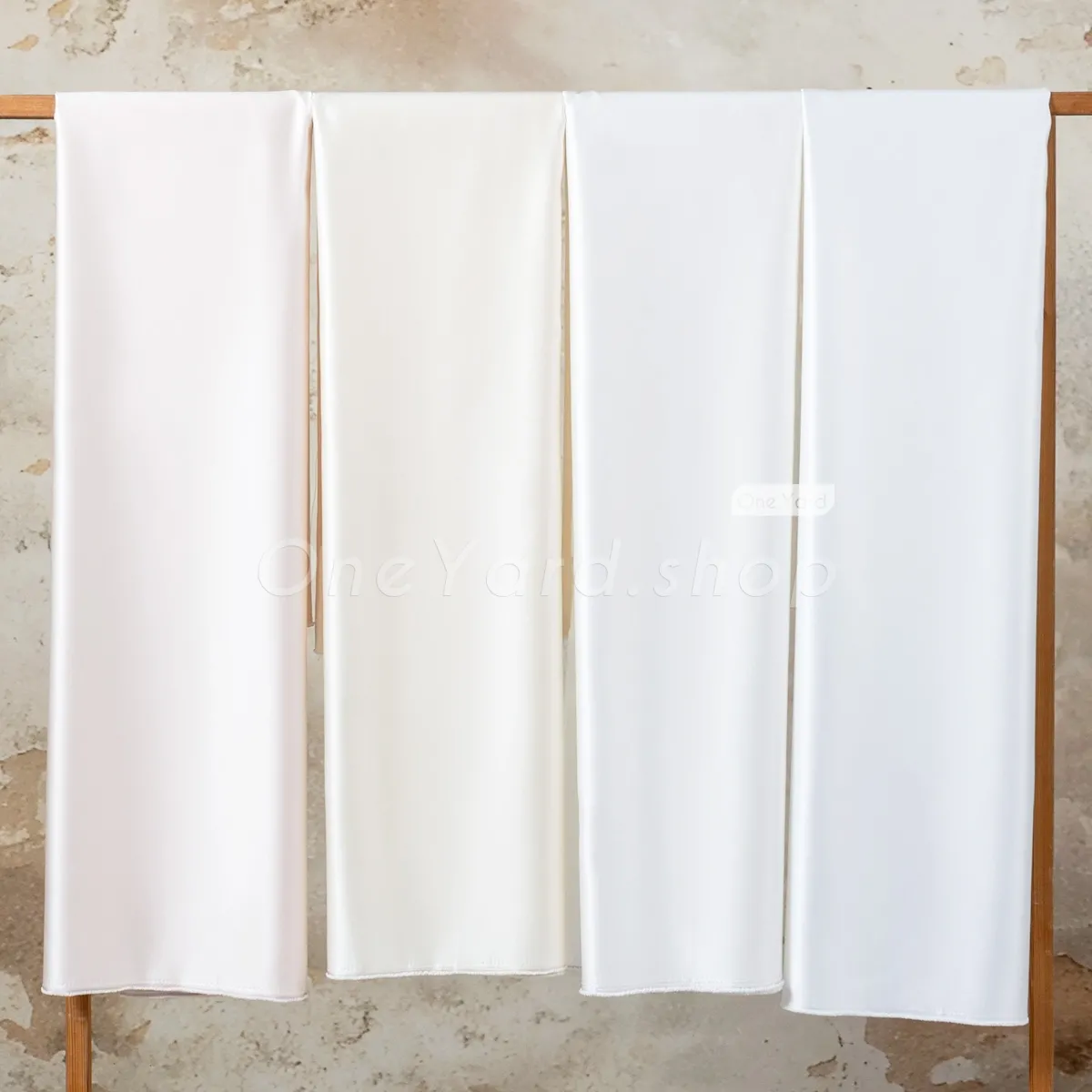 solid satin for wedding attire and evening wear