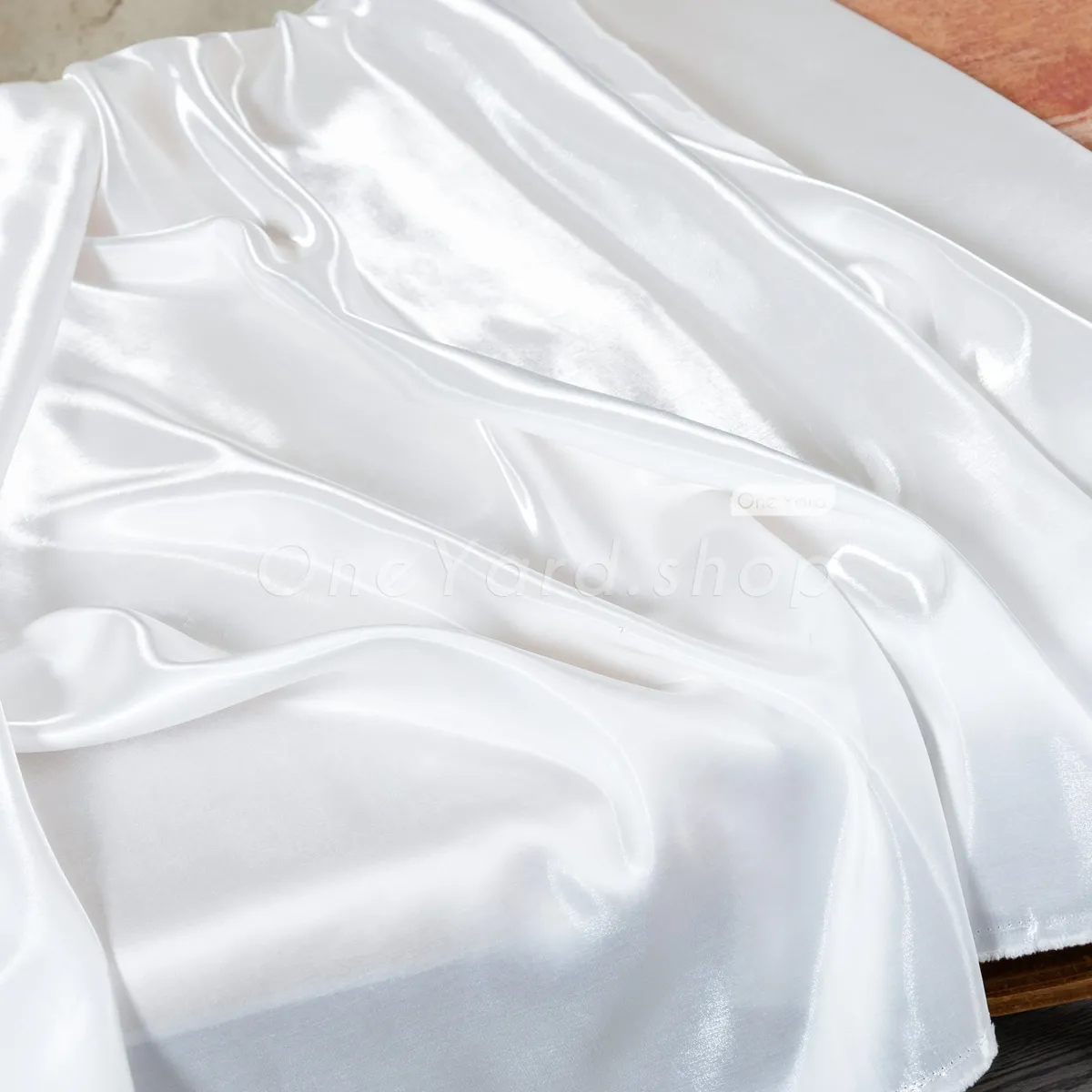 mesmerizing pearl white liquid look satin fabric mesmerizing pearl white liquid look satin fabric