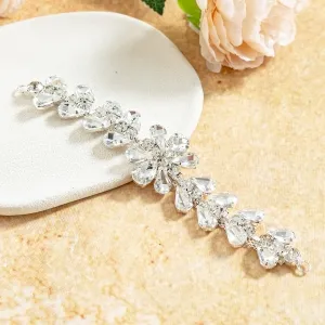 sparkly clear glass rhinestone sew on embellishment