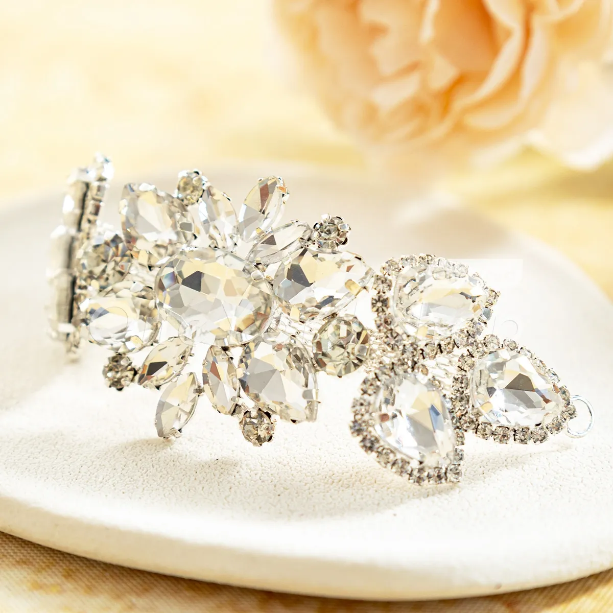 crystal floral rhinestone for shoulder accent on bridal gowns crystal floral rhinestone for shoulder accent on bridal gowns