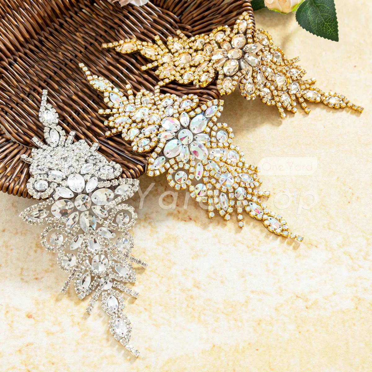 high fashion crystal feathered rhinestone applique embellishment high fashion crystal feathered rhinestone applique embellishment