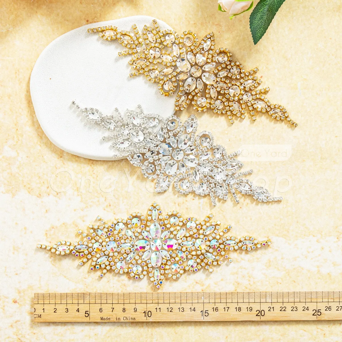 statement crystal feathered starburst rhinestone applique motif statement crystal feathered starburst rhinestone applique motif