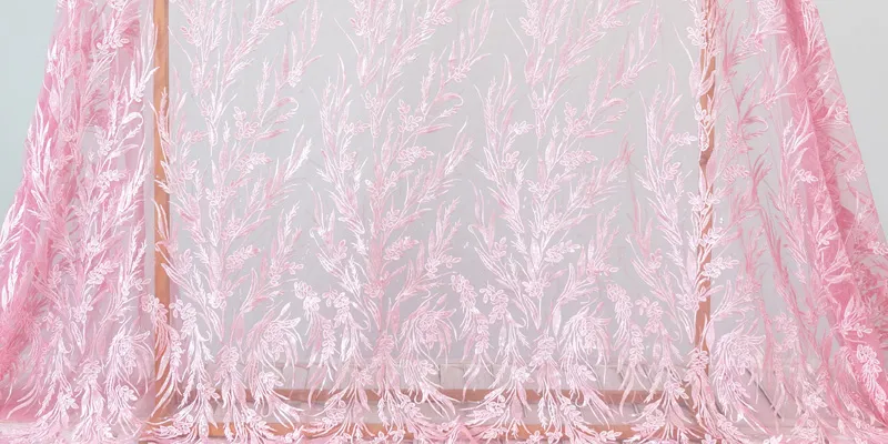 dyed pink lace fabric 3